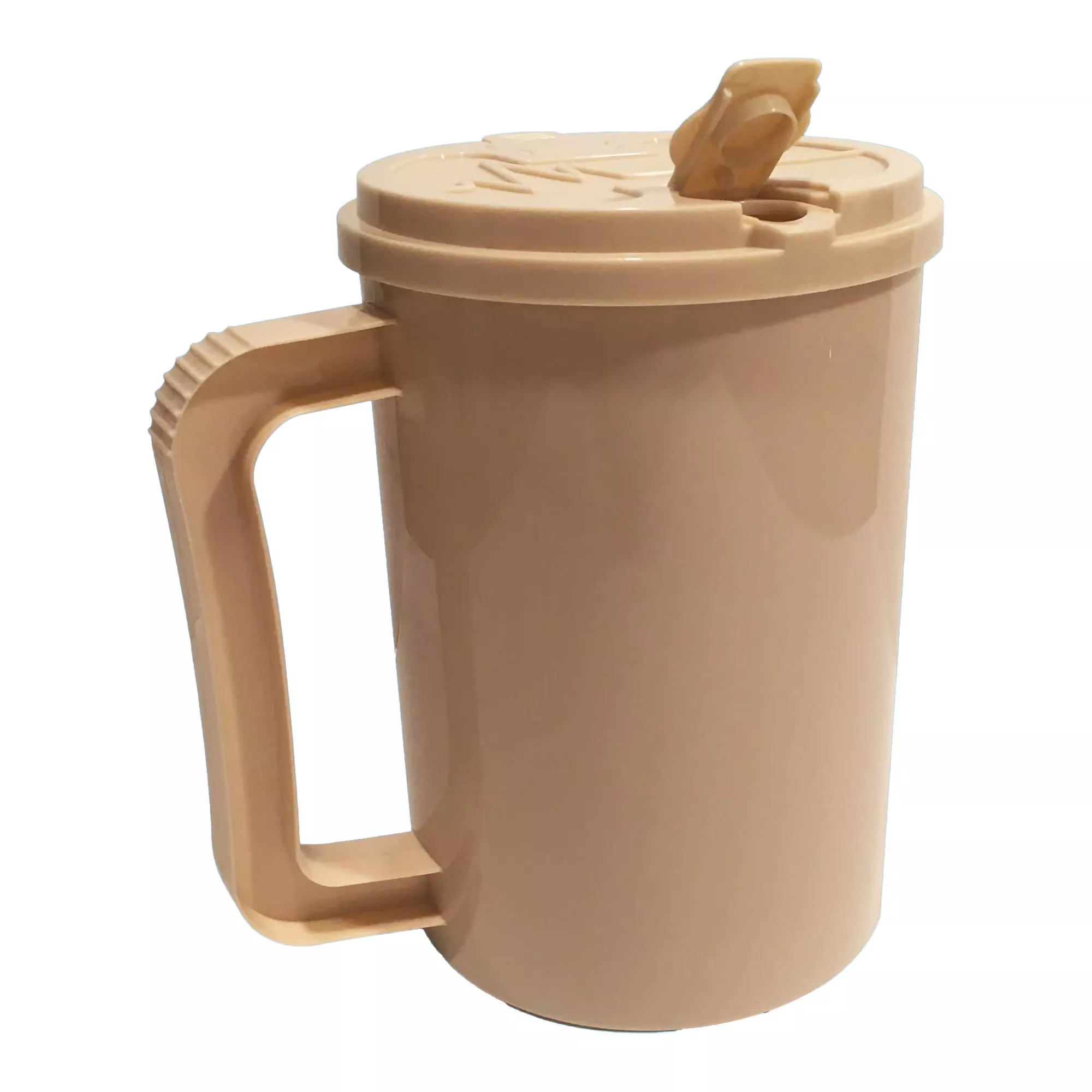 Insulated Drinking Mug 22 oz. Plastic White Reusable #H204-08