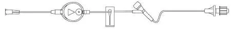 IV Extension Set FilterFlow 7 Inch Tubing With Filter