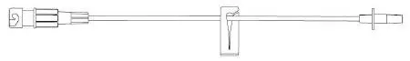 IV Extension Set SafeLine* Micro Bore 7 Inch Tubing