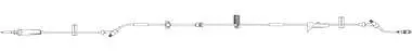 IV Pump Set Infusomat Space Pump 2 Ports 15 Drops / mL Drip Rate Without Filter 120 Inch Tubing Solution