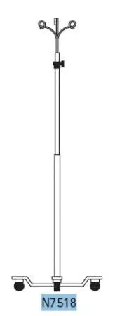 IV Stand 2-Hook 5 Legs