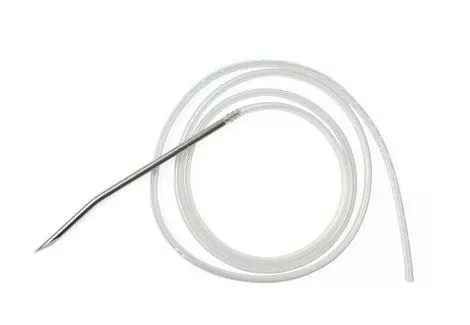 Jackson-Pratt Round Drain, Silicone, with Trocar, O.D. 19 fr, Length 1/4"