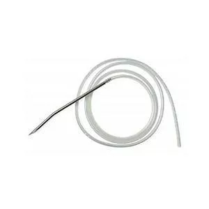 Jackson-Pratt Round Silicone Drain with Trocar Wound Drainage System, 15 fr, 3/16"