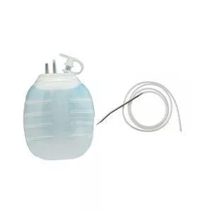 Jackson-Pratt Round Silicone Drain with Trocar Wound Drainage System, 400cc, 15 fr, 3/16"