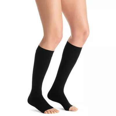 Jobst Opaque 30-40 mmHg Open Toe Full Calf Knee High Compression Socks
