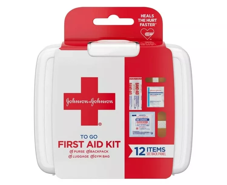 Johnson & Johnson Mini First Aid Kit To Go
