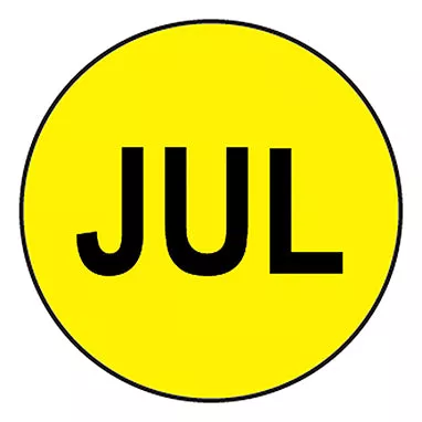 JULY Circle Labels H-17929-13407