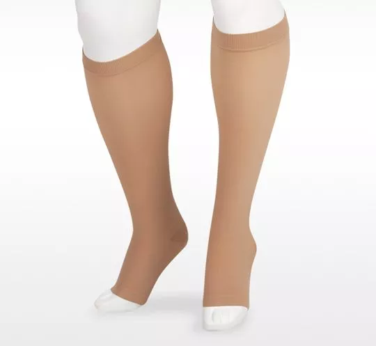 Juzo Soft 2002 Knee High 30-40 mmHg Compression Socks, Open Toe