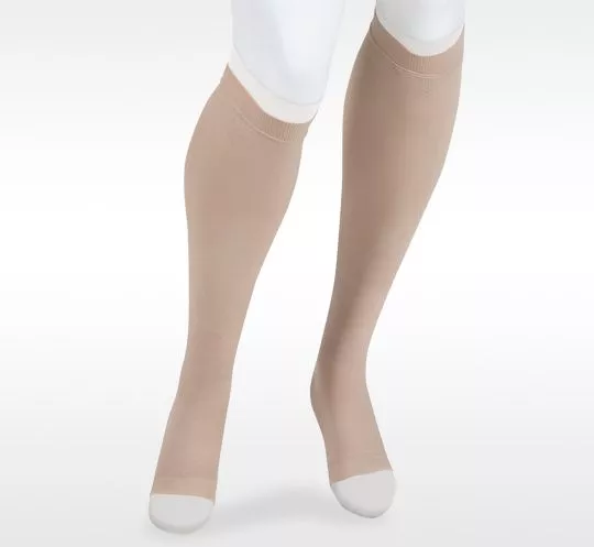 Juzo Ulcer Pro 40-50 mmHg Compression Stockings, Closed Toe, Beige