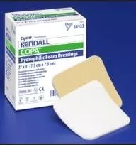 Kendall Adhesive with Border Foam Dressing, 6 x 6 Inch