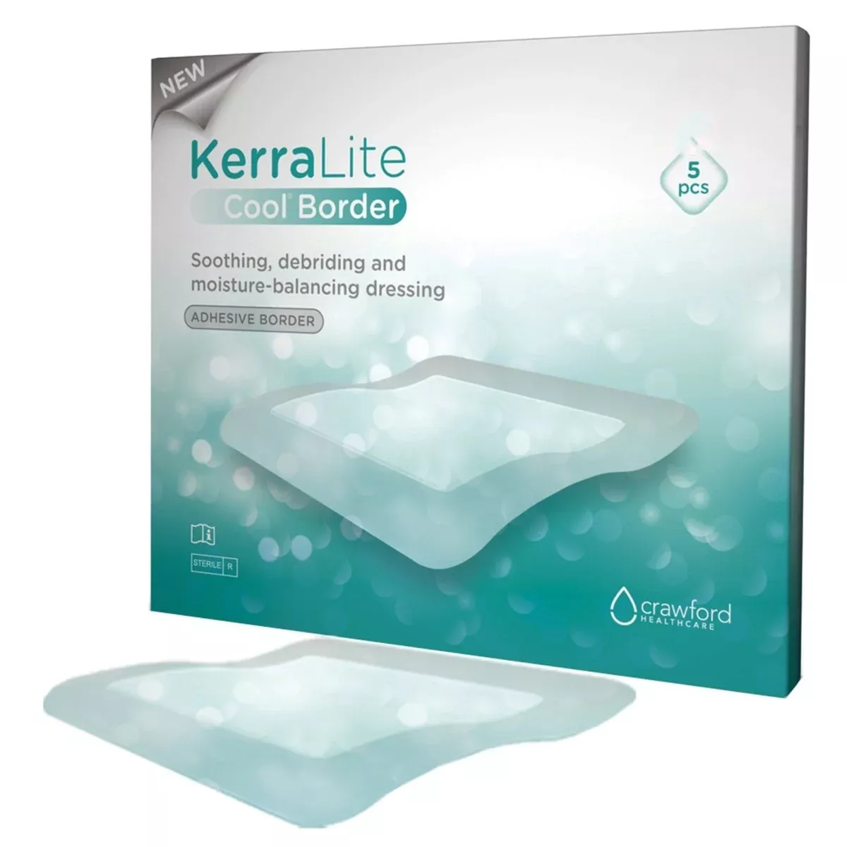 KerraLite Cool Hydrogel Dressing, 4 x 4 Inch