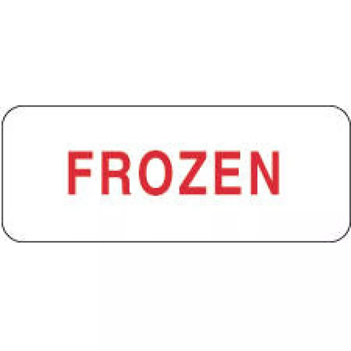 Lab Communication Label (Paper, Permanent) Frozen 2 1/4" X 7/8" White - 1000 Per Roll