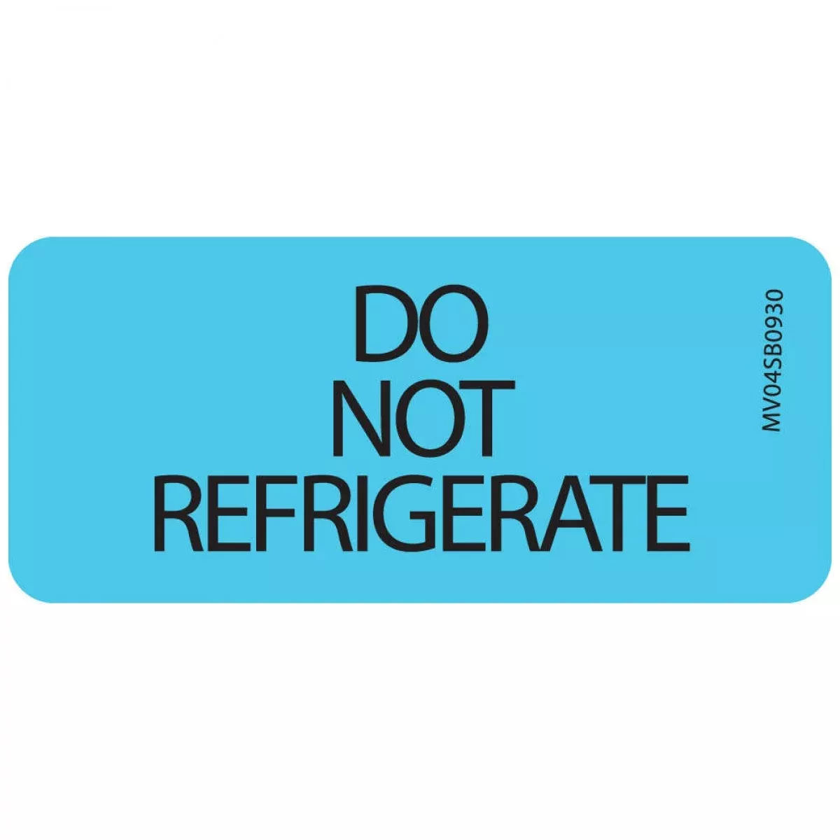 Lab Communication Label (Paper, Removable) Do Not Refrigerate 2 1/4" X 1 Blue - 420 Per Roll