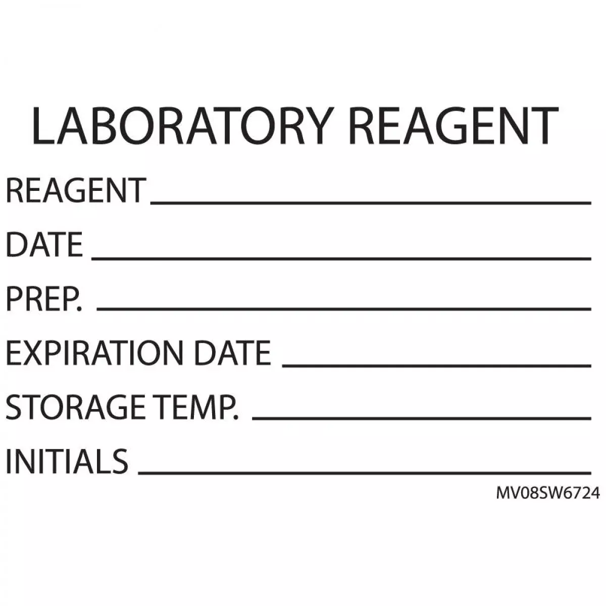 Lab Communication Label (Paper, Removable) Laboratory Reagent 2" 15/16" X 2 White - 333 Per Roll