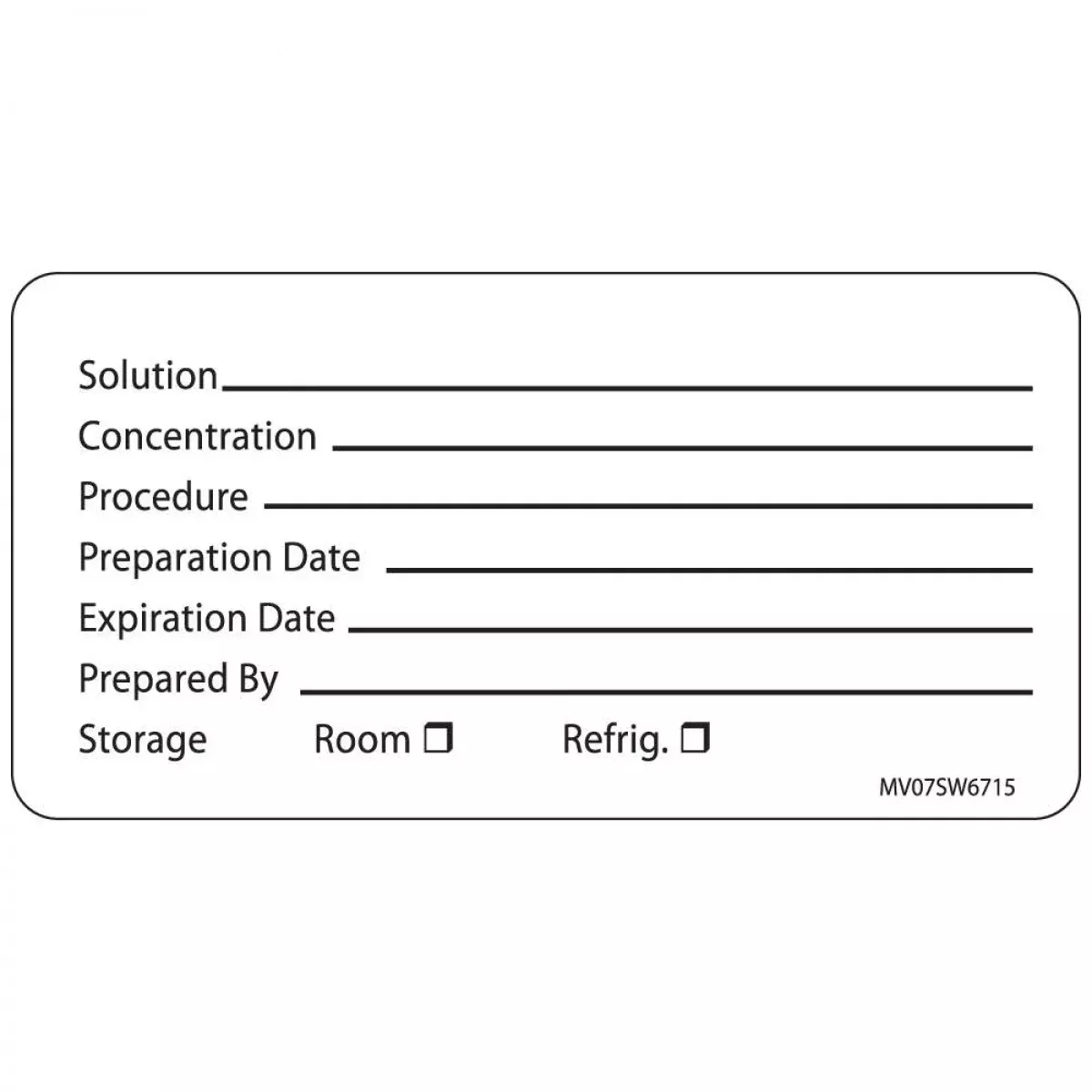 Lab Communication Label (Paper, Removable) Solution 2 15/16" X 1 1/2" White - 333 Per Roll