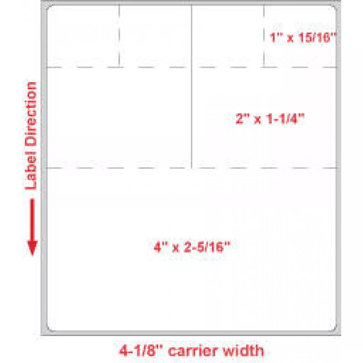 Label Cerner Direct Thermal Paper Permanent 3" Core 4" X 4 1/2" White 1000 Per Roll, 2 Rolls Per Box