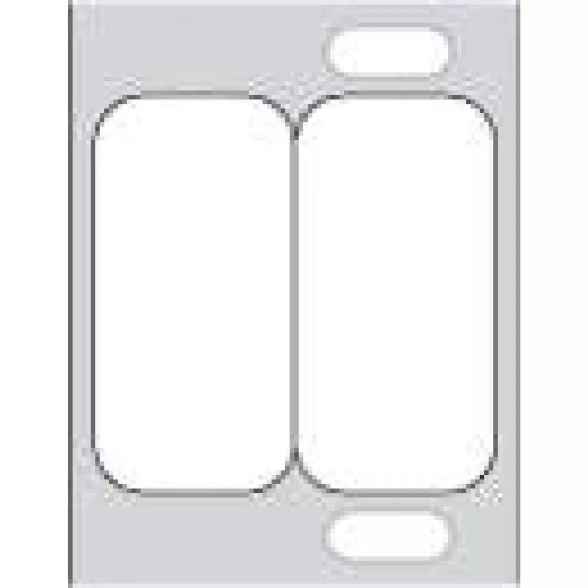 Label Compatible With Dymo Printer Direct Thermal Paper Permanent 2 1" Core 1/2" X 1 White 1000 Per Roll