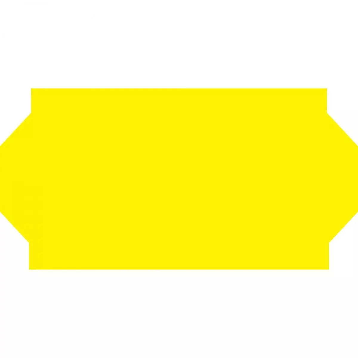 Label Compatible With Txii Guns Paper Permanent 1" X 1/2" Yellow 1500 Per Roll