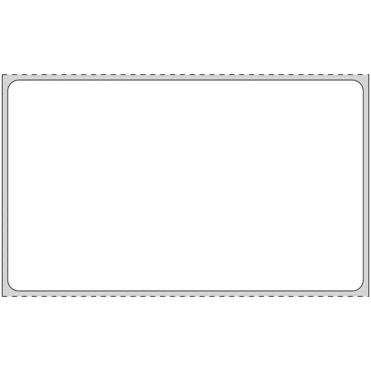 Label Direct Thermal Paper Permanent 1" Core 4" X 2 3/8" White 600 Per Roll, 8 Rolls Per Case