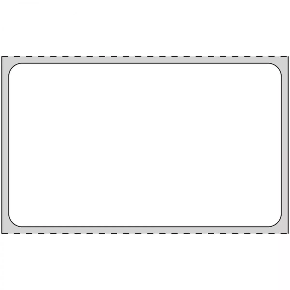 Label Direct Thermal Paper Permanent 3" Core 2 1/2" X 1 1/2" White 3500 Per Roll, 8 Rolls Per Case