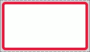 Label Direct Thermal Paper Permanent 3" Core 2 1/4" X 1 1/4" White With Red 4000 Per Roll, 8 Rolls Per Case