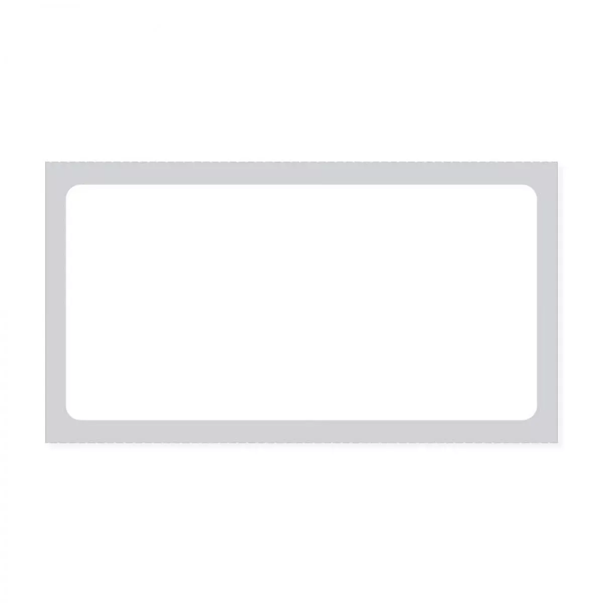 Label Direct Thermal Paper Permanent 3" Core 2" X 1" White 5000 Per Roll, 8 Rolls Per Case