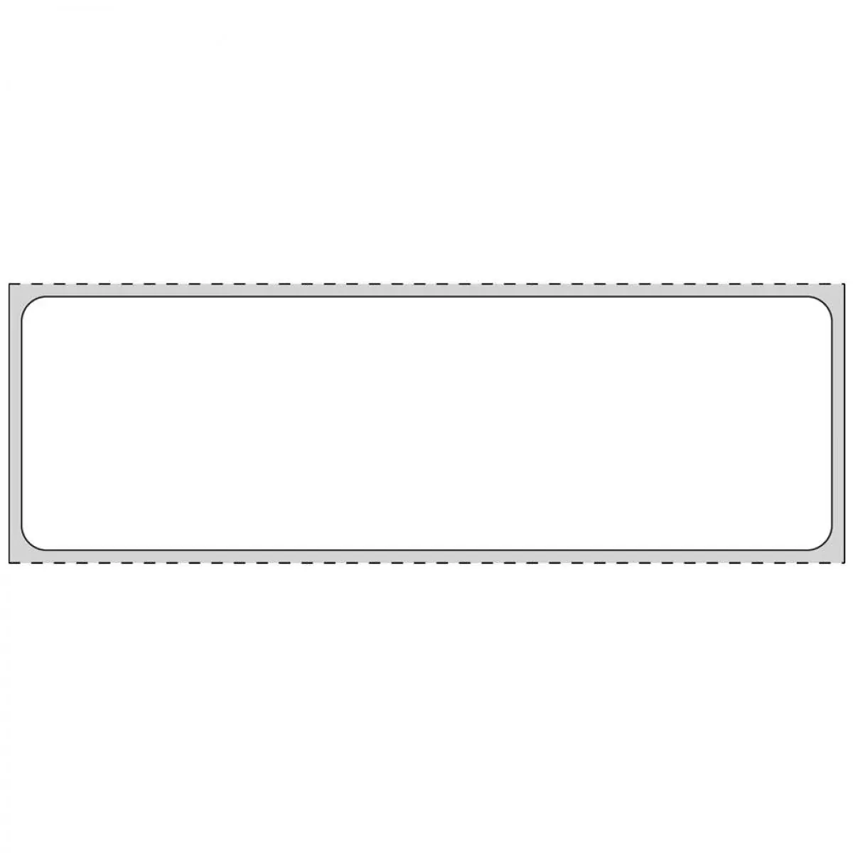 Label Direct Thermal Paper Permanent 3" Core 4" X 1 1/4" White 4000 Per Roll, 8 Rolls Per Case