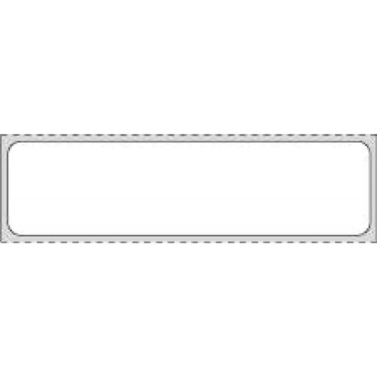 Label Direct Thermal Paper Removable 1" Core 3 3/8" X 7/8" White 2750 Per Roll, 2 Rolls Per Case
