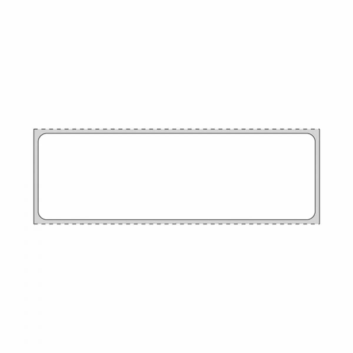 Label Direct Thermal Paper Removable 1" Core 4" X 1 1/4" White 960 Per Roll, 8 Rolls Per Case