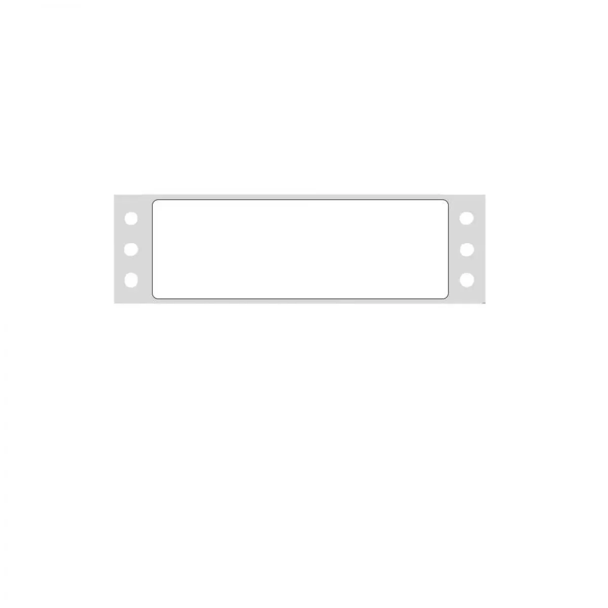 Label Dot Matrix Paper Permanent 3 1/2" X 1 7/16" White 5000 Per Case