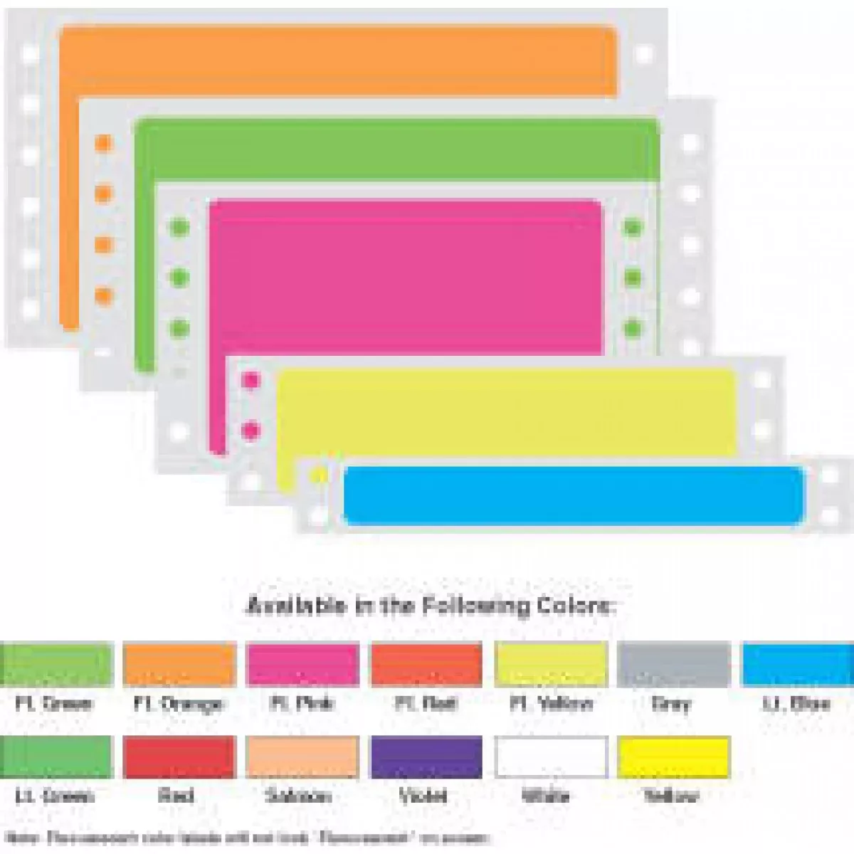Label Dot Matrix Paper Permanent 3 1/2" X 15/16" Fl. Pink 1000 Per Case