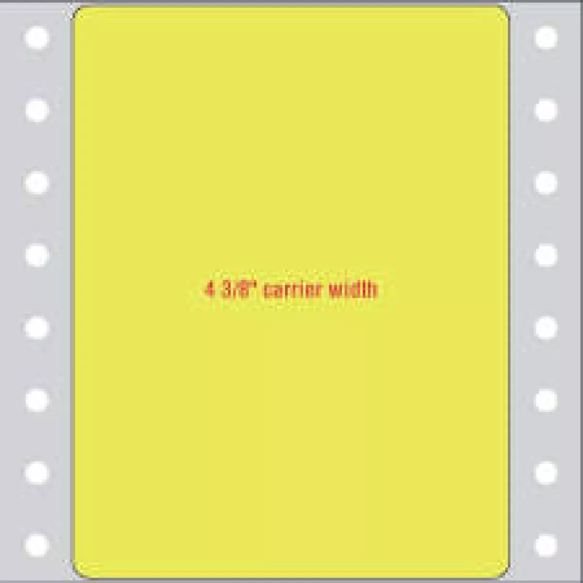 Label Dot Matrix Paper Permanent 3" X 3 15/16" Fl. Yellow 1000 Per Case