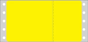 Label Dot Matrix Paper Permanent 4 1/2" X 2 7/16" Yellow 2500 Per Box