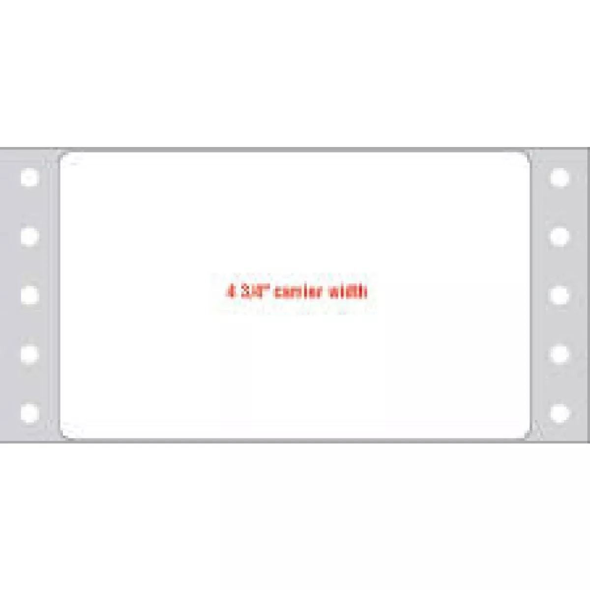 Label Dot Matrix Paper Permanent 4" X 2 7/16" White 2500 Per Case