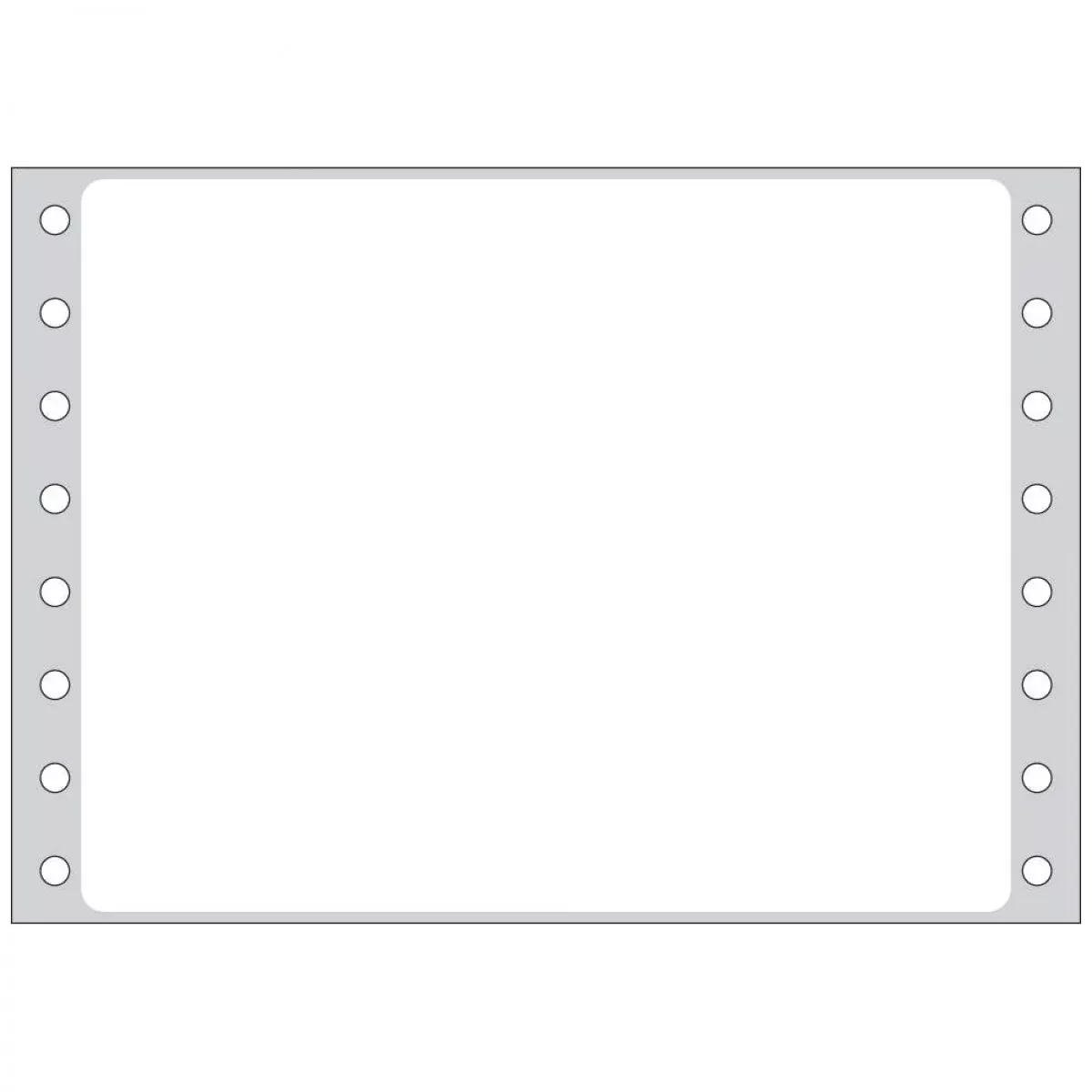 Label Dot Matrix Paper Permanent 5" X 3 15/16" White 2500 Per Box