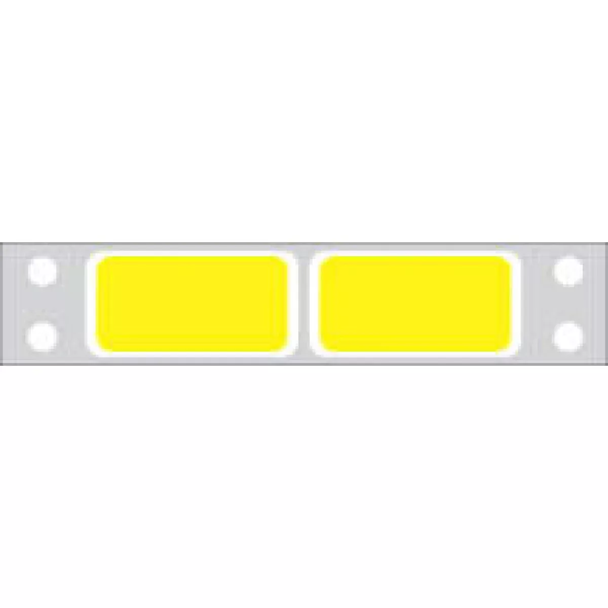 Label Dot Matrix Piggyback Paper Permanent 2 1 1/2" X 3/4" Yellow 10000 Per Case