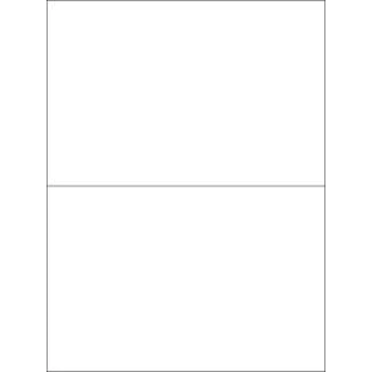 Label Laser Paper Permanent 6" X 4" White 2 Per Sheet, 100 Sheets Per Package