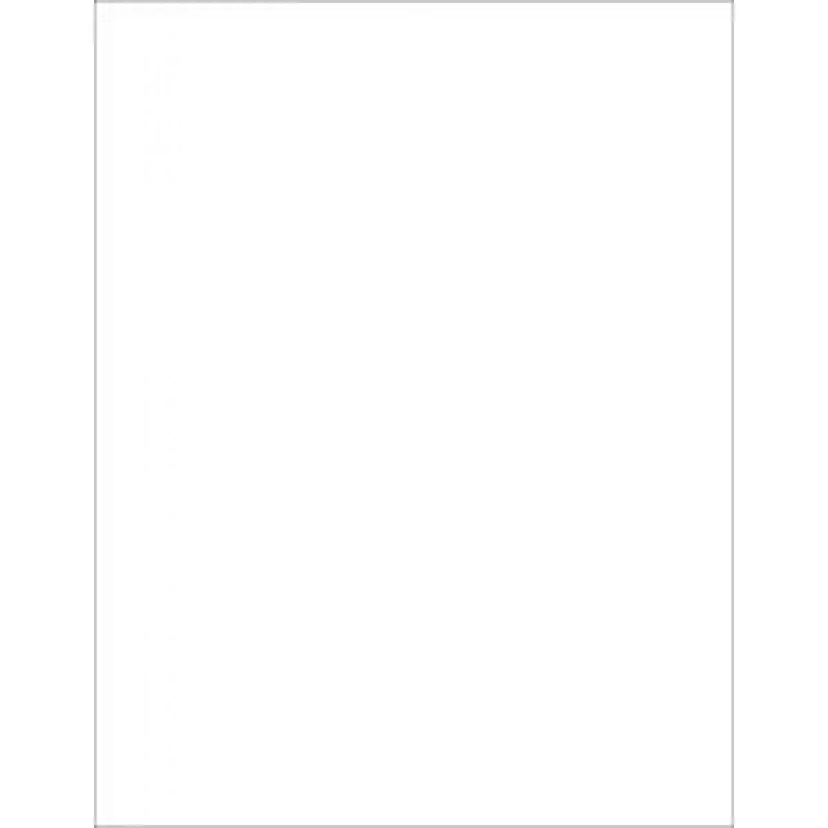Label Laser Paper Permanent 8 1/2 " X 11" White 1 Per Sheet, 100 Sheets Per Package