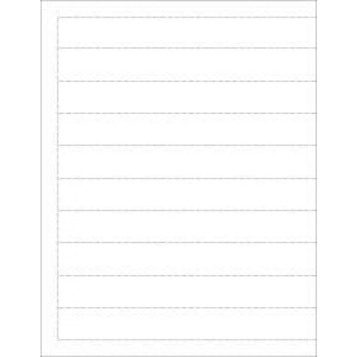 Label Laser Paper Permanent 8 1/2 " X 11" White 10 Per Sheet, 100 Sheets Per Package