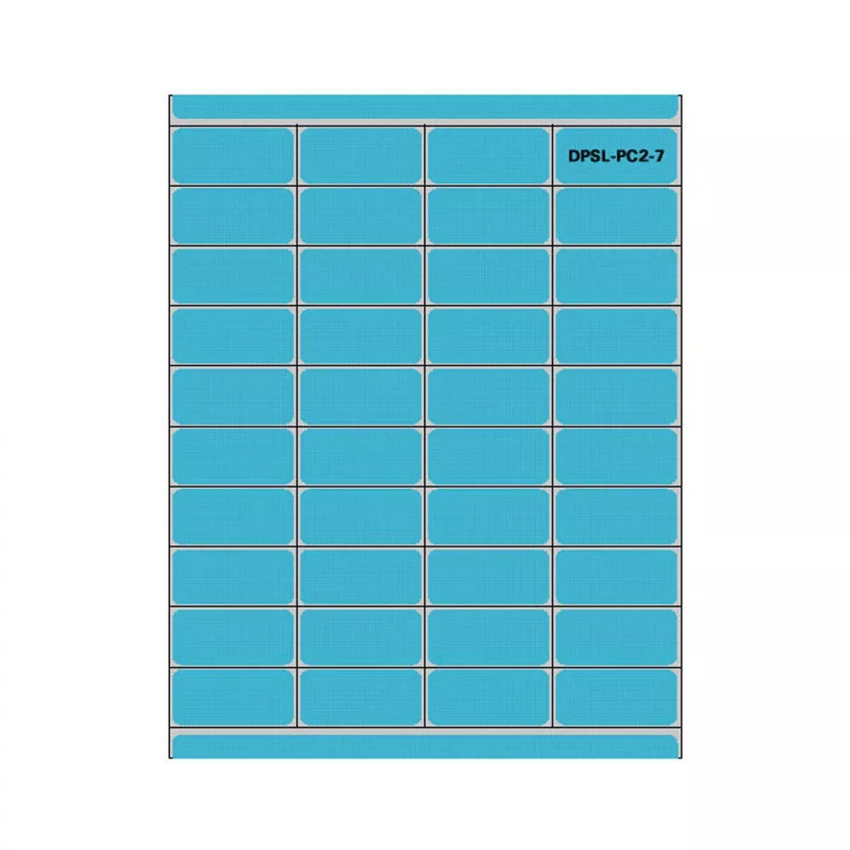 Label Laser Piggyback Paper Permanent 4 2" X 7/8" Blue 40 Per Sheet, 250 Sheets Per Case