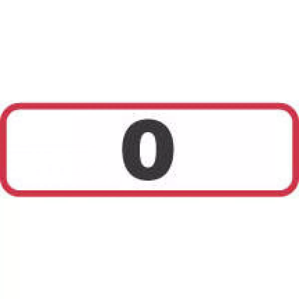 Label Paper Permanent 0 1 1/4" X 3/8" White With Red 1000 Per Roll