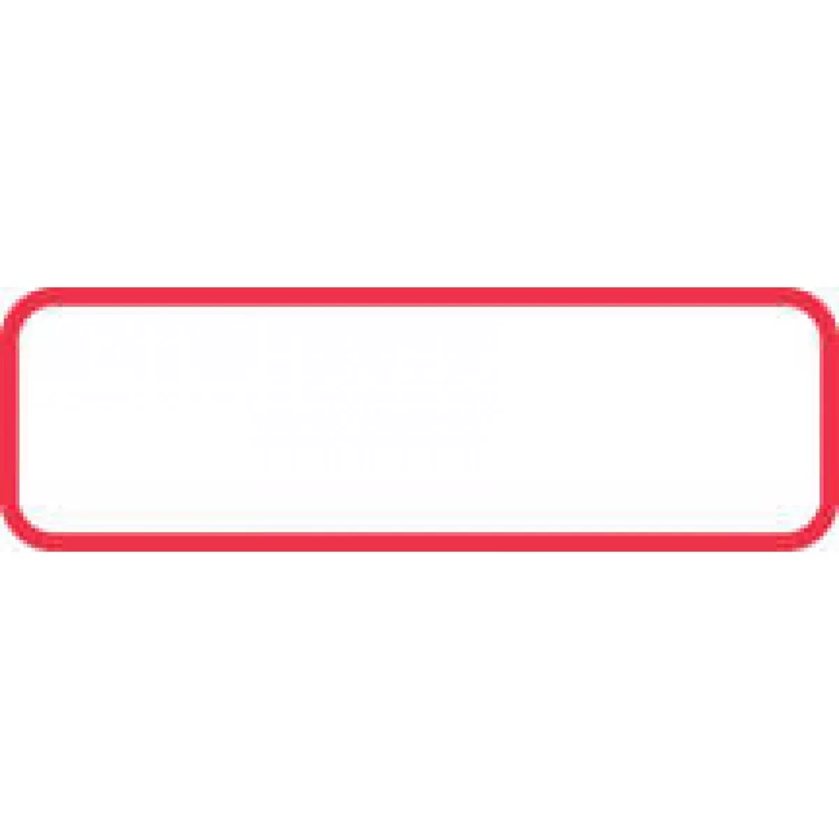 Label Paper Permanent 1 1/4" X 3/8" White With Red 1000 Per Roll