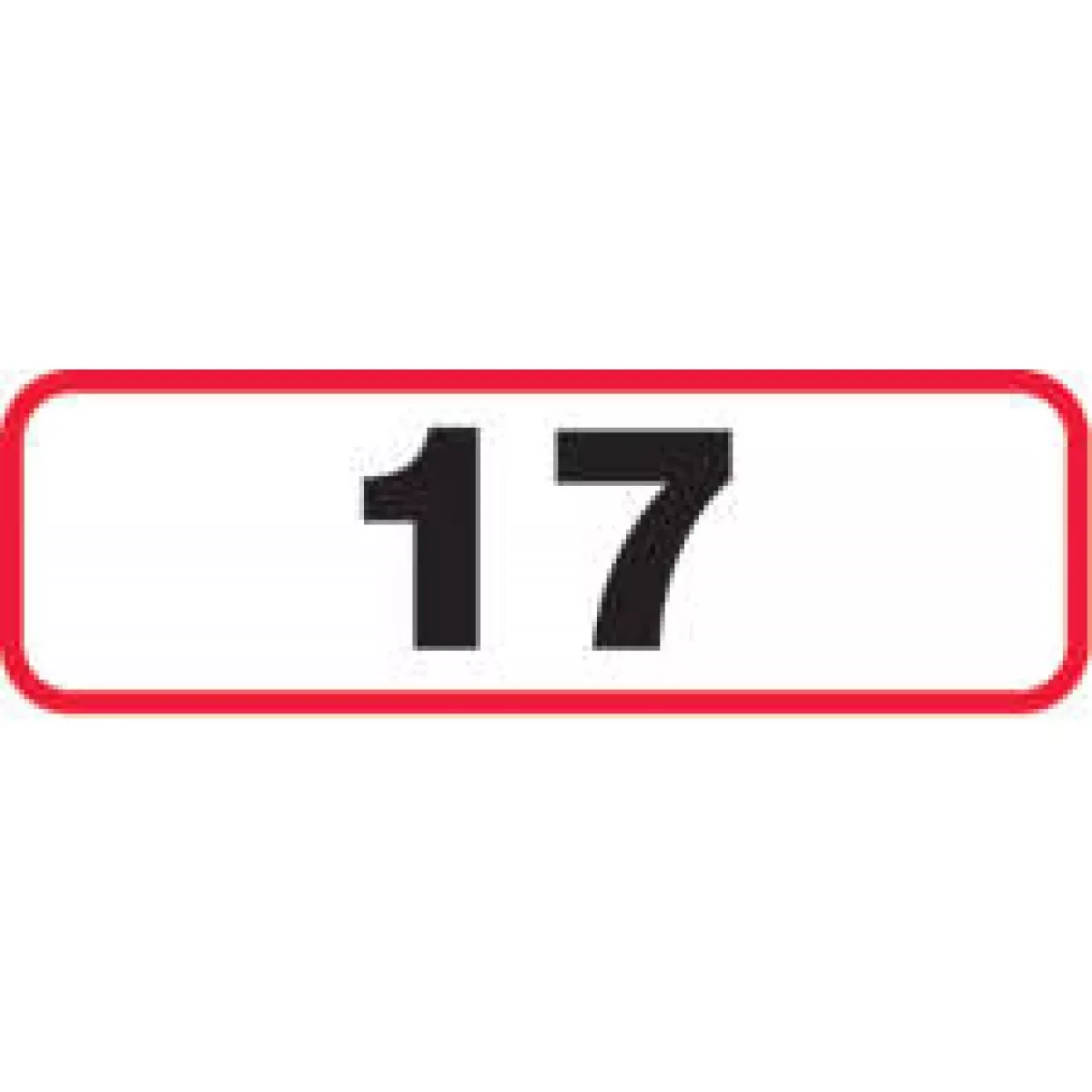 Label Paper Permanent 17 1 1/4" X 3/8" White With Red 1000 Per Roll