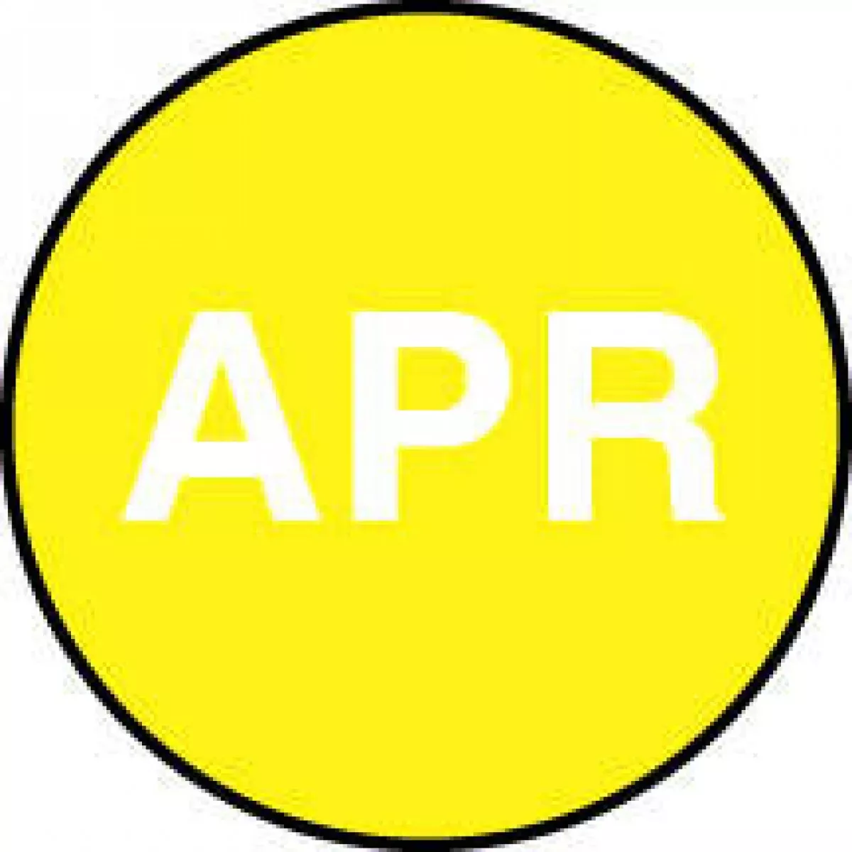 Label Paper Permanent Apr Yellow 1000 Per Roll