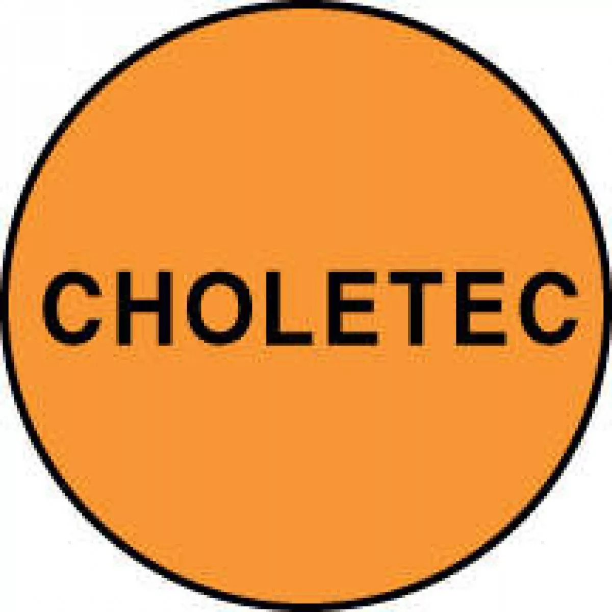 Label Paper Permanent Choletec Fl. Orange 1000 Per Roll