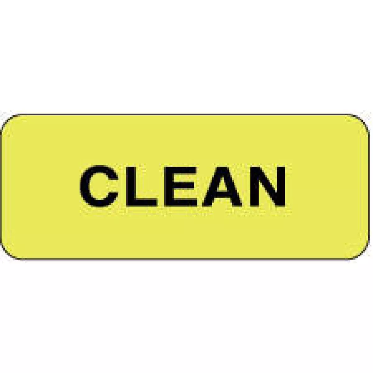 Label Paper Permanent Clean 2 1/4" X 7/8" Fl. Yellow 1000 Per Roll