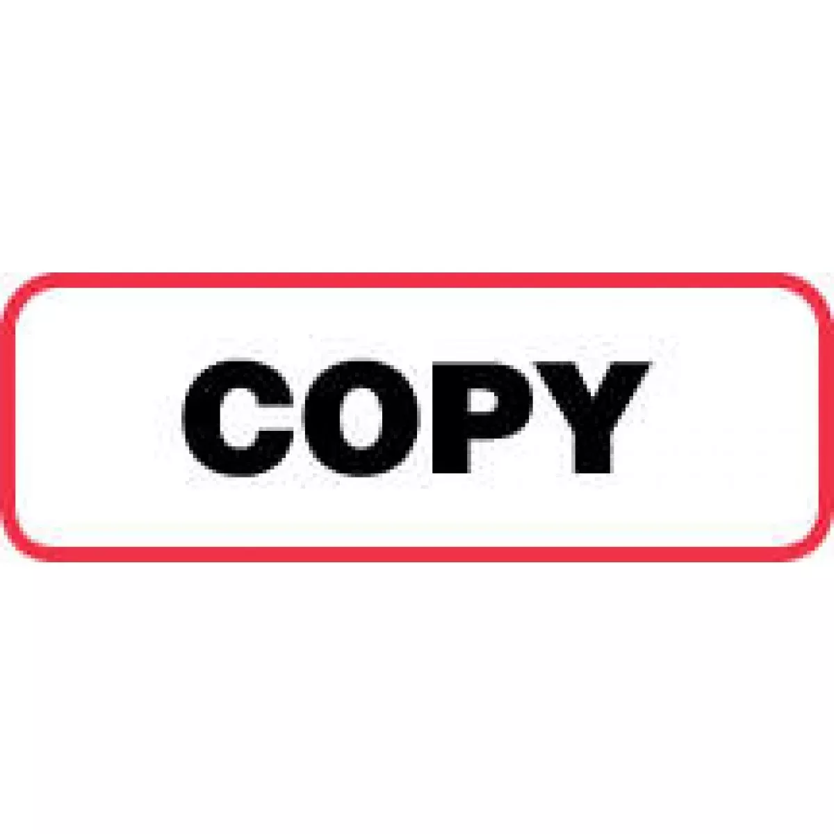 Label Paper Permanent Copy 1 1/2" X 1/2" White With Red 1000 Per Roll