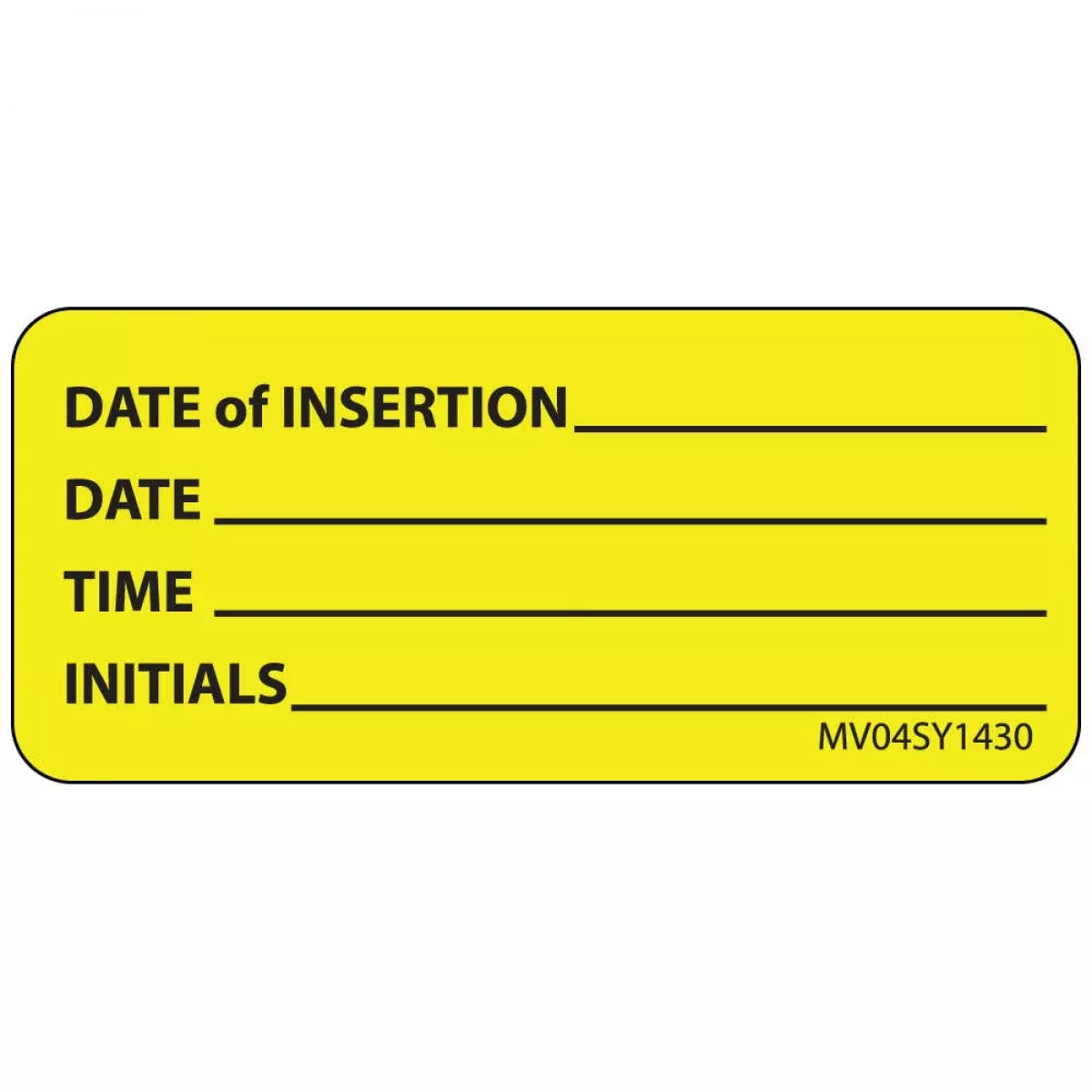 Label Paper Permanent Date Of 1" Core 2 1/4" X 1 Yellow 420 Per Roll