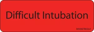 Label Paper Permanent Difficult 1" Core 2 15/16" X 1 Fl. Red 333 Per Roll