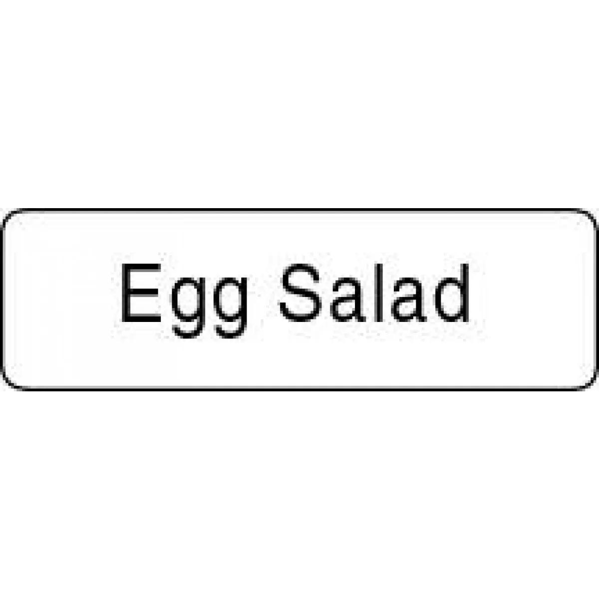 Label Paper Permanent Egg Salad 1 1/4" X 3/8" White 1000 Per Roll